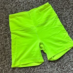 Bright colored bikers